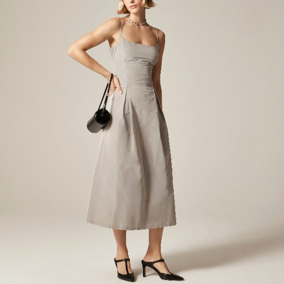 J. Crew Collection Dresses & Skirts - J.Crew Collection Pleated A-line Evening Dress in Iceberg Grey Taffeta – Size 4